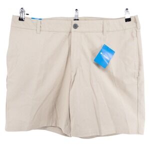 NWT‎ Columbia Shale Trail EXS Men's Shorts 40x8 Beige Tan Hiking Outdoors NEW